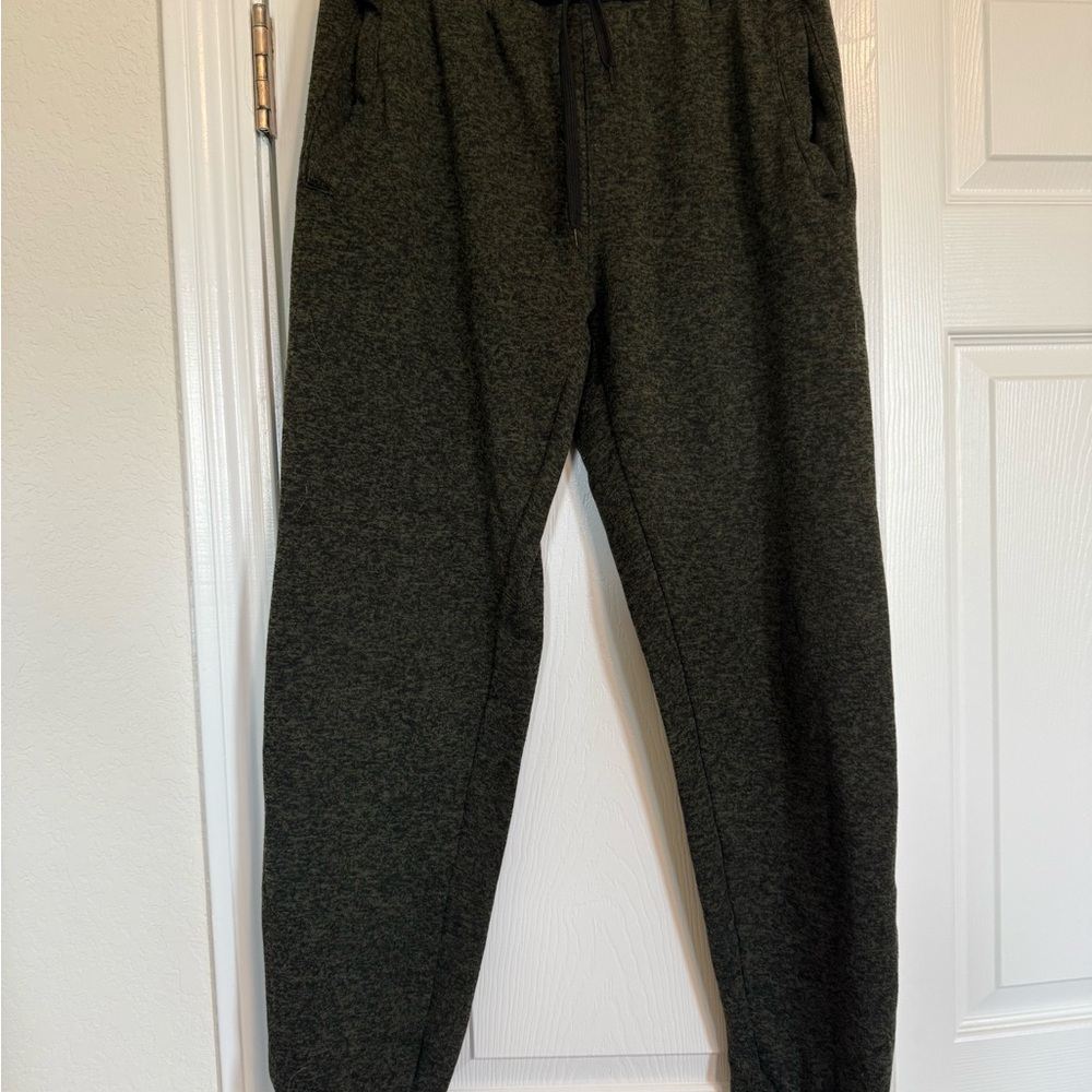Essentials Black Sweatpants with Elastic Waistband and Tapered Ankles - Picture 1 of 4